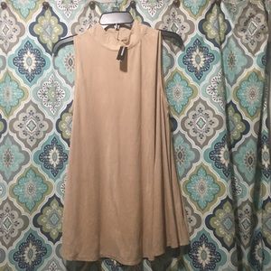 New Directions Suede Tunic Tank NWT